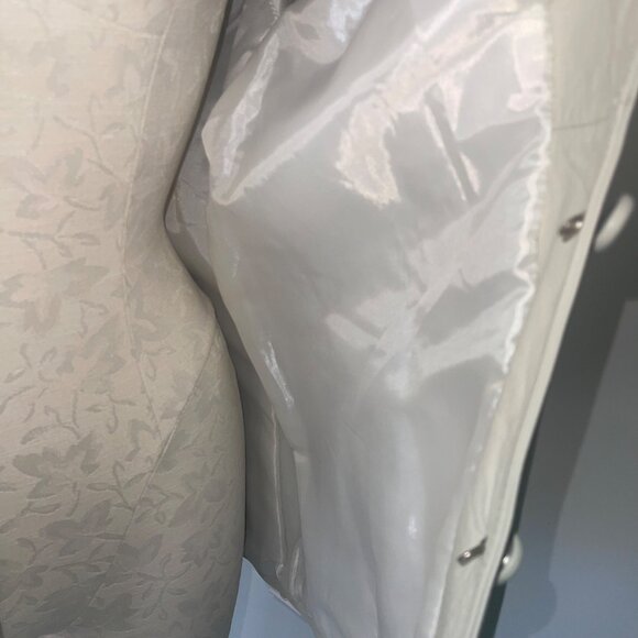 Razo Vintage Womens Jacket Size Large Cream Leather Pockets Casual Mexico - Picture 8 of 16